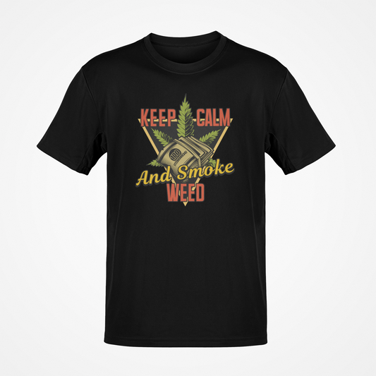 Keep Calm and Smoke Weed  T-Shirt image 0